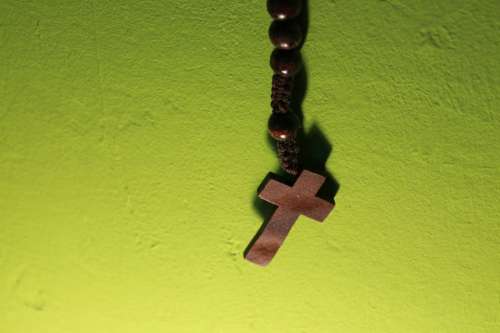 Cross Wooden Cross Prayer Chain Rosary Christianity