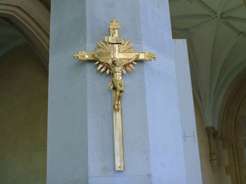 Crucifix Gold Cross Church Cathedral Perth