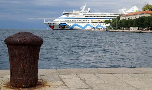 Cruise Ship Croatia Dalmatia Zadar Aida Port