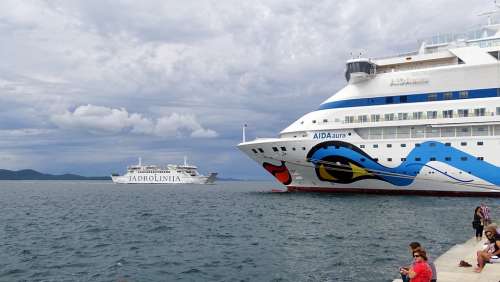 Cruise Ship Croatia Dalmatia Zadar Aida Port