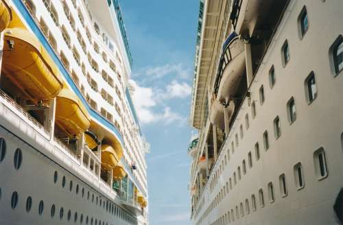 Cruise Ships Harbor Cruise Ships Vessel Boat Sea