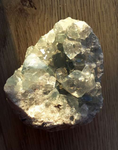 Crystal Quartz Grey Blue Stone Mineral Rock