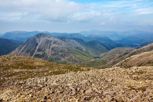 Cumbria Lake District Gable Hills Lakeland