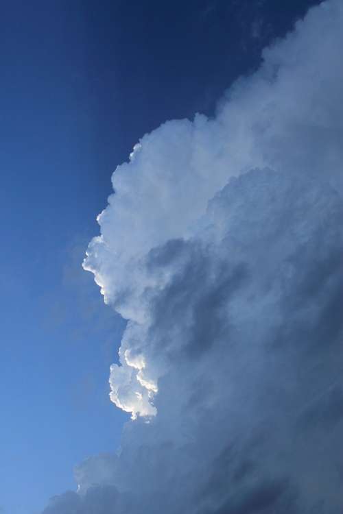 Cumulonimbus Clouds Thundercloud Cumulus Sky Blue
