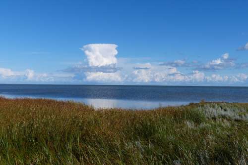 Cumulus Nimbus Clouds Sky Clouds Form Water Sea