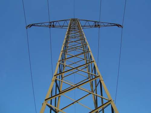 Current Strommast Pylon Power Line