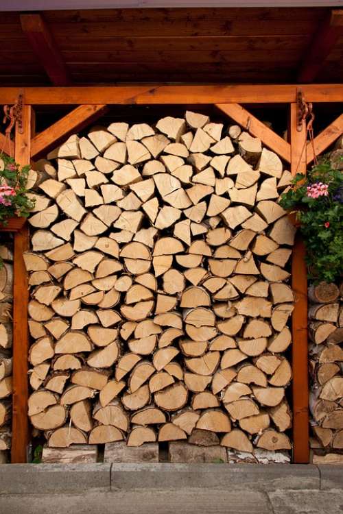 Cut Energy Firewood Fuel Log Lumber Material