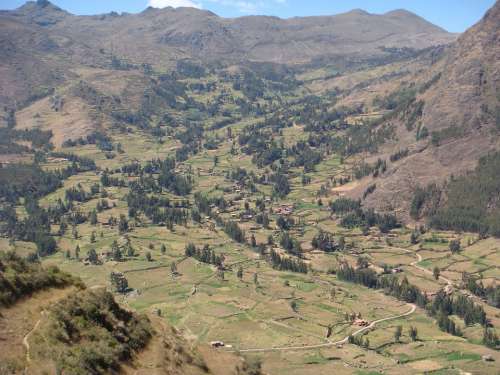 Cuzco Valley Peru Landscape Mountains Countryside