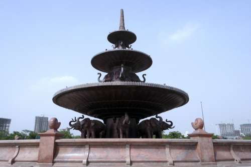 Dalit Prerna Sthal Memorial Fountain Sandstone