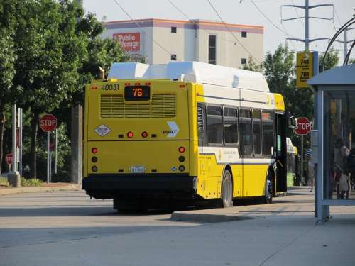 Dallas City Bus Public Transportation Transportation