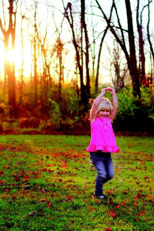 Dance Girl Outside Smile Cute Happy Twirl Child