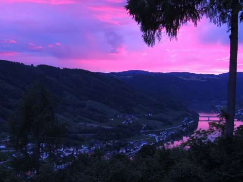 Danube Sky Sunset River