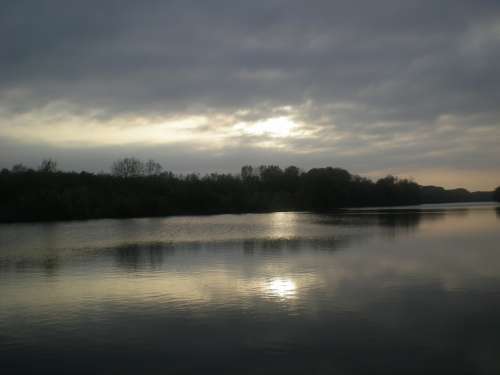 Danube Evening Quiet Silent Twilight Water Lake