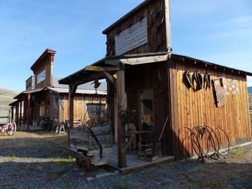 Deadman Ranch Ancient Buildings Wooden