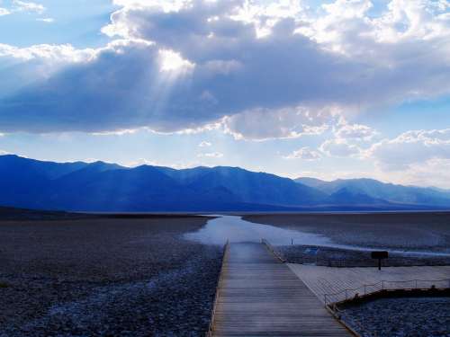 Death Valley Dessert Sunset Mountains