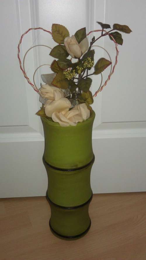 Deco Vase Heart Flower