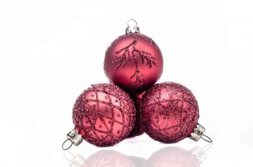 Decoration Red Christmas Time Christmas Bauble