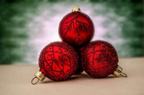 Decoration Red Christmas Time Christmas Bauble