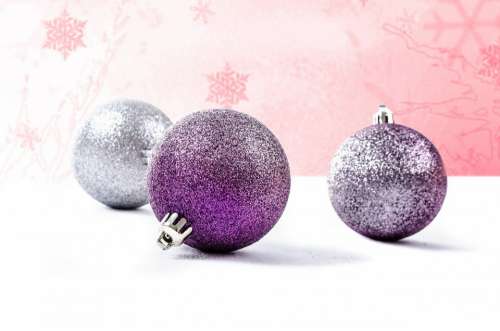 Decoration Silver Christmas Time Christmas Baubel