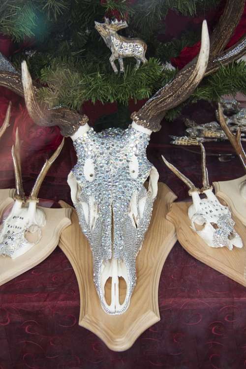 Deer Antler Decorated Swarovski Beads Crystal