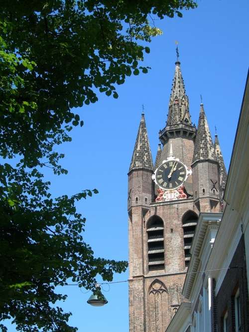 Delft Netherlands Holland Street Church City