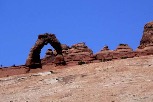 Delicate Arch Arches National Park Utah Usa Red