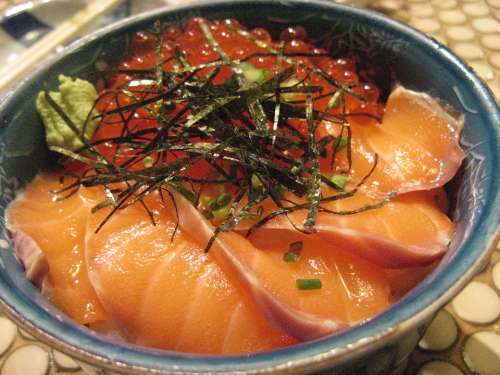 Delicious Salmon Salmon Roe Salmon Rice