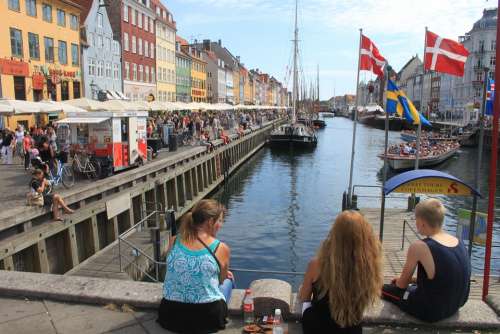 Denmark Copenhagen City Port Times Travel Nature