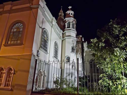 Desamparados Costa Rica Cathedral Church Night
