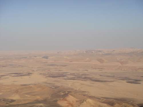 Desert Neguev Israel Sand Hot Mitzpe Ramon