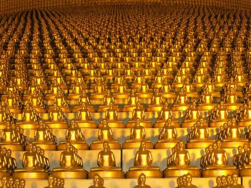 Dhammakaya Pagoda More Than Million Budhas Gold