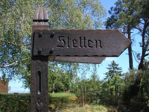 Directory Signposts Wood Remstal Stetten Germany