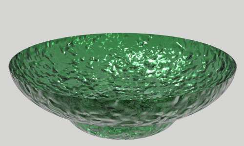Dish Bowl Glass Green