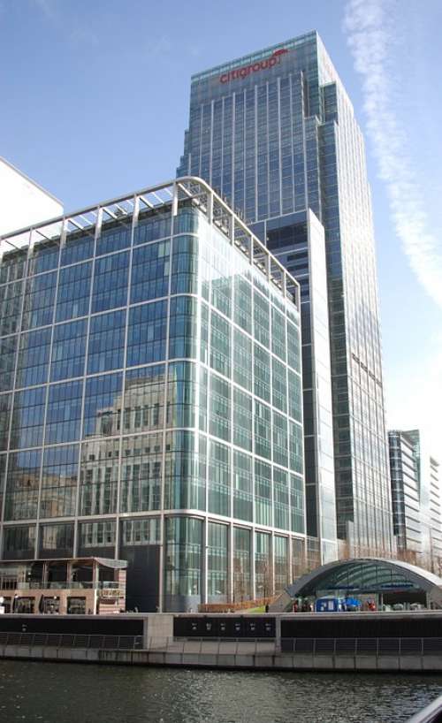 Docklands Canary Wharf Offices Business Skyscraper