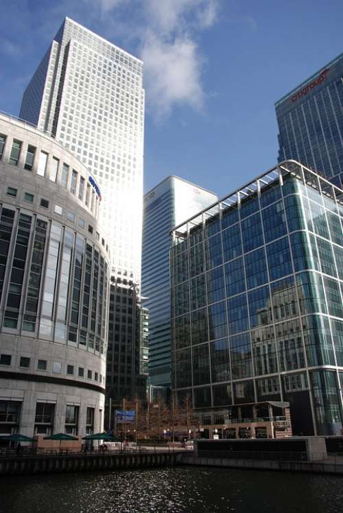 Docklands Canary Wharf Offices Business Skyscraper