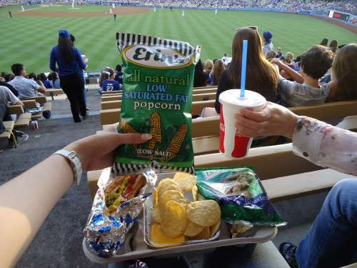 Dodgers Dodgers Stadium Food Drink Soda Chips