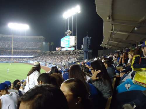 Dodgers Baseball Stadium Fans Los Angeles Field