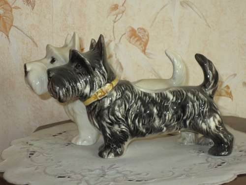 Dogs Ceramic Statues Kitch