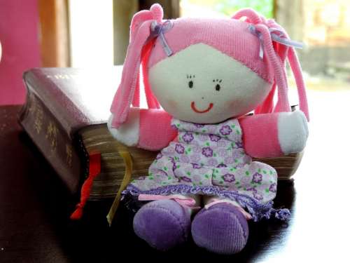 Doll Bible Table Office Rag Doll
