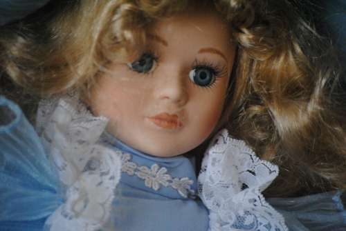 Doll Porcelain Antique Vintage Girl Face Head