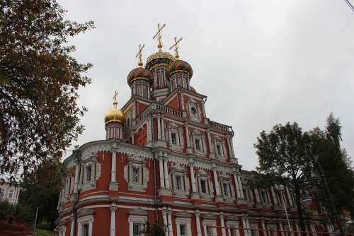 Dome Russia Crosses Cathedral