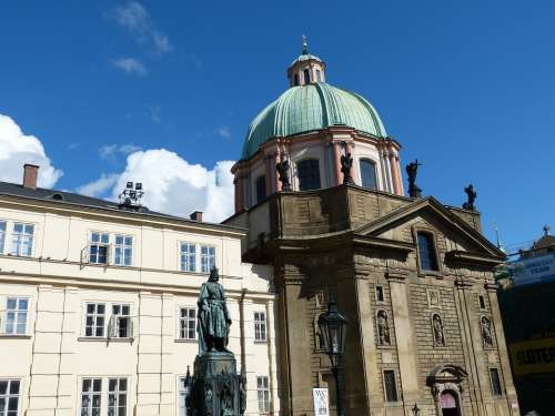Dome Prague Historic Center City Czech Republic