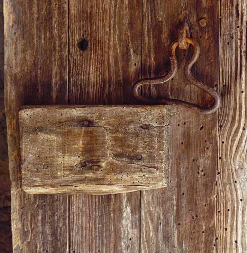 Door Wood Lock Handle
