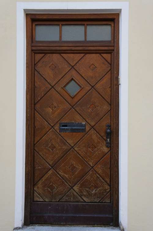Door Wooden Door Front Door House Entrance Input