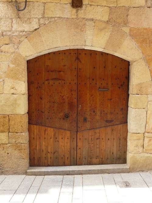 Door Wood Wooden Decorative Entrance Doorway