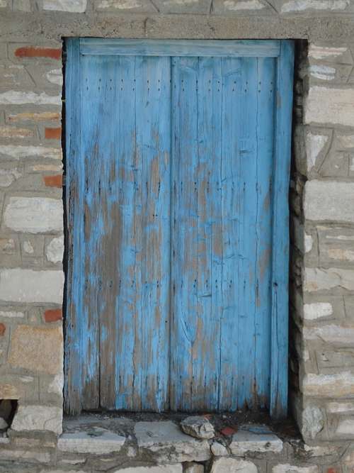 Door Old Village Wood Entrance Antique Wooden