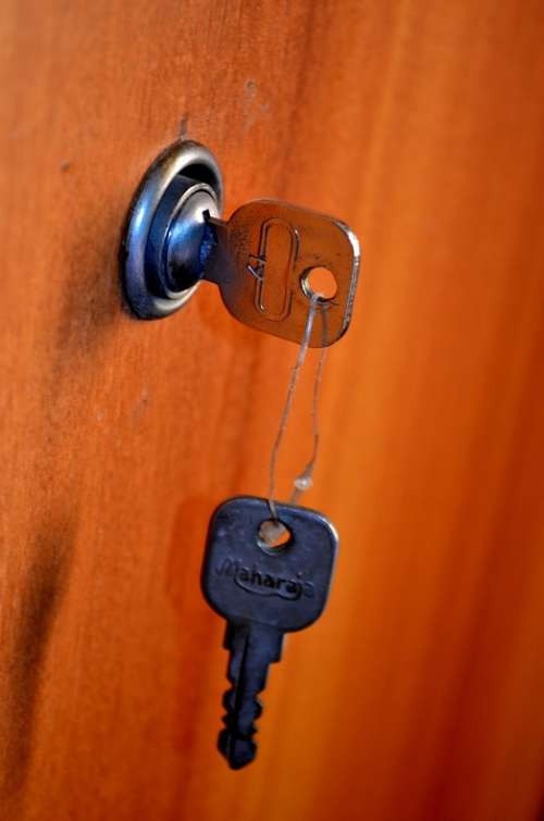 Door Keys Lock Locked Open Security Keyhole