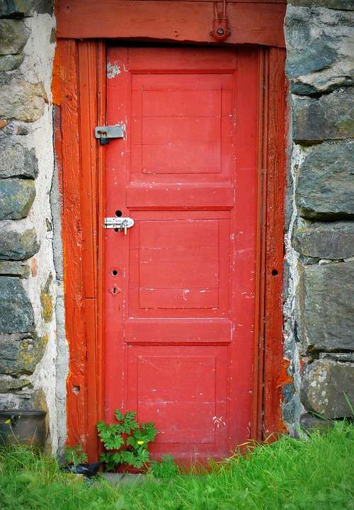 Door Red Masonry Red Door Architecture