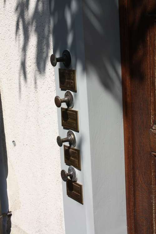 Door Bell Old Brass Address