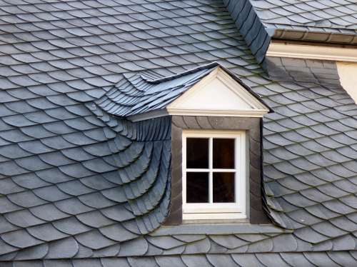 Dormer Slate Roof Window Grey Architecture